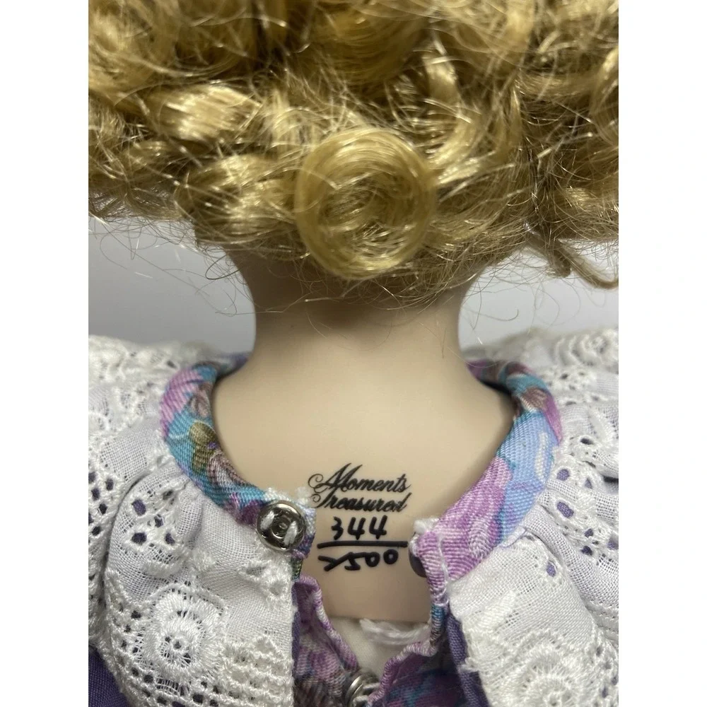 Vintage Moments‎ Treasured Porcelain Doll & Stand with Certificate